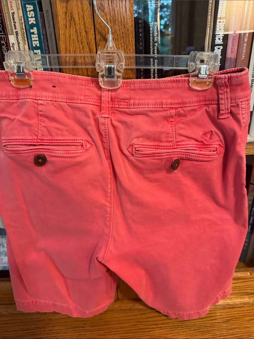 American Eagle Outfitters Coral Pink Flat Front Shorts